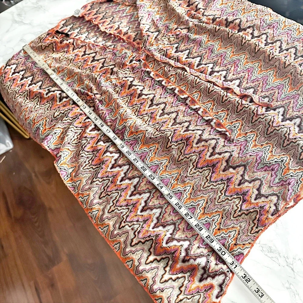 BECCA Sundown Crochet Knit Tunic Metallic Sheer Beach Cover Up Women's‎ Size M/L